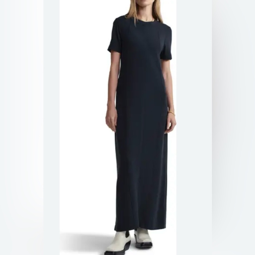 Varley Seam Maxi Dress Black Women’s Size Small Casual Lounge Travel Comfort